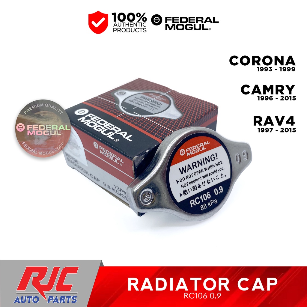 Federal Mogul Radiator Cap for Toyota Camry / Corona / RAV4 RC106 0.9 ...
