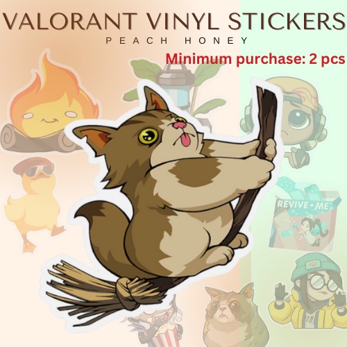 Valorant Vinyl Laminated Waterproof Scratch Proof Stickers - Sprays ...