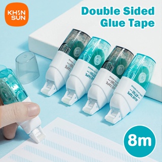 Deli 6mm*8m Double Sided Dots Glue Tape Roller for Kid's DIY
