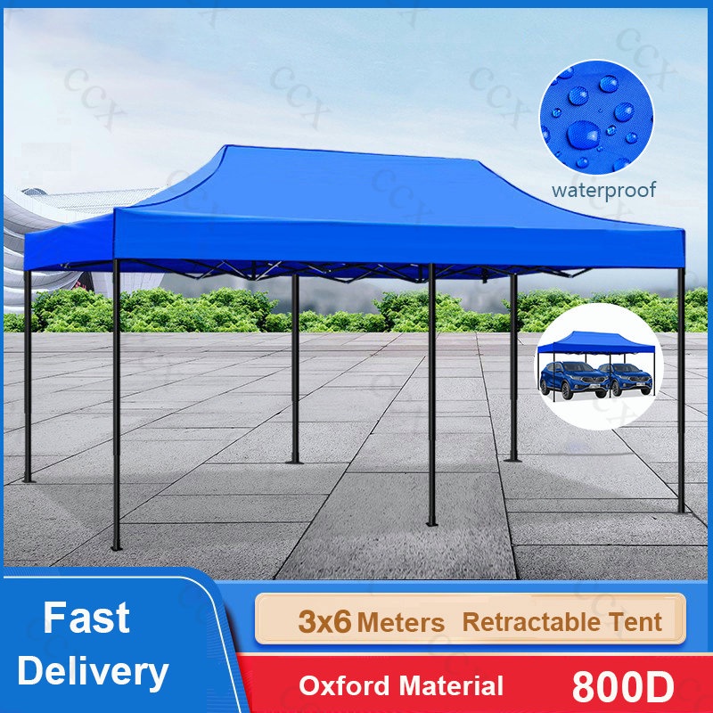 Retractable Car Tent 3x4.5/3x6 Meters Heavy Duty Outdoor Waterproof ...