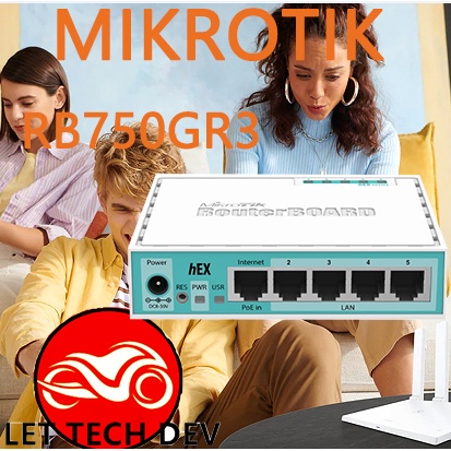 MikroTik Hex Rb750 Gr3 - 5-Port Gigabit Management Router With Anti-Lag ...