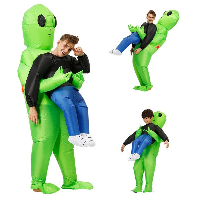 Adult Alien Inflatable Costume green alien costumes kids Funny Suit ...