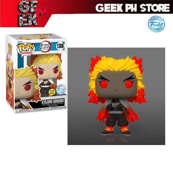 Funko POP Animation: Demon Slayer - Rengoku Glow in the Dark Special ...