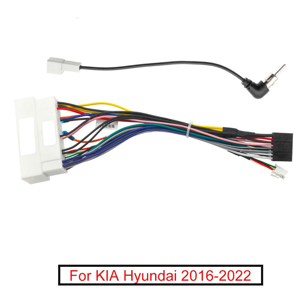 Car 16pin Stereo Wiring Harness Canbus Support For Hyundai Elantra - View #6