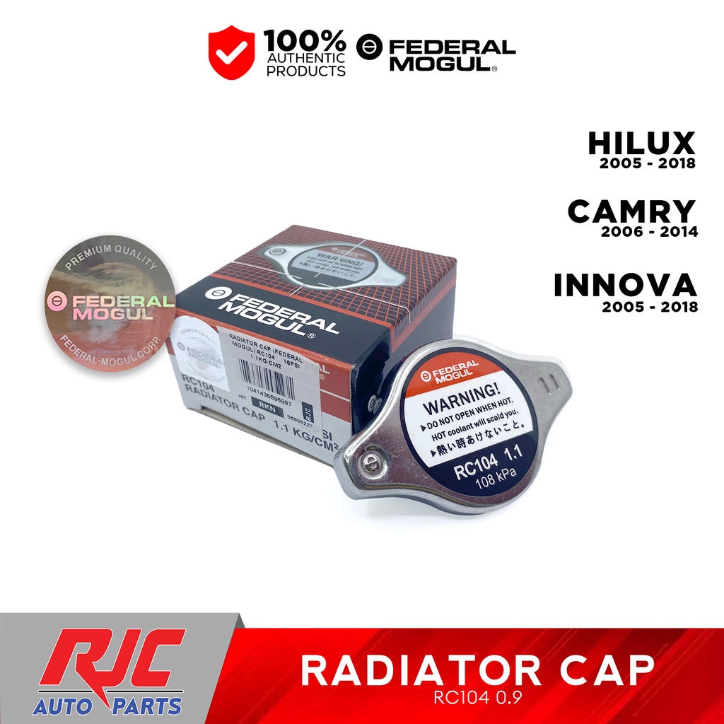 Federal Mogul Radiator Cap for Toyota Hilux / Innova / Fortuner / Camry
