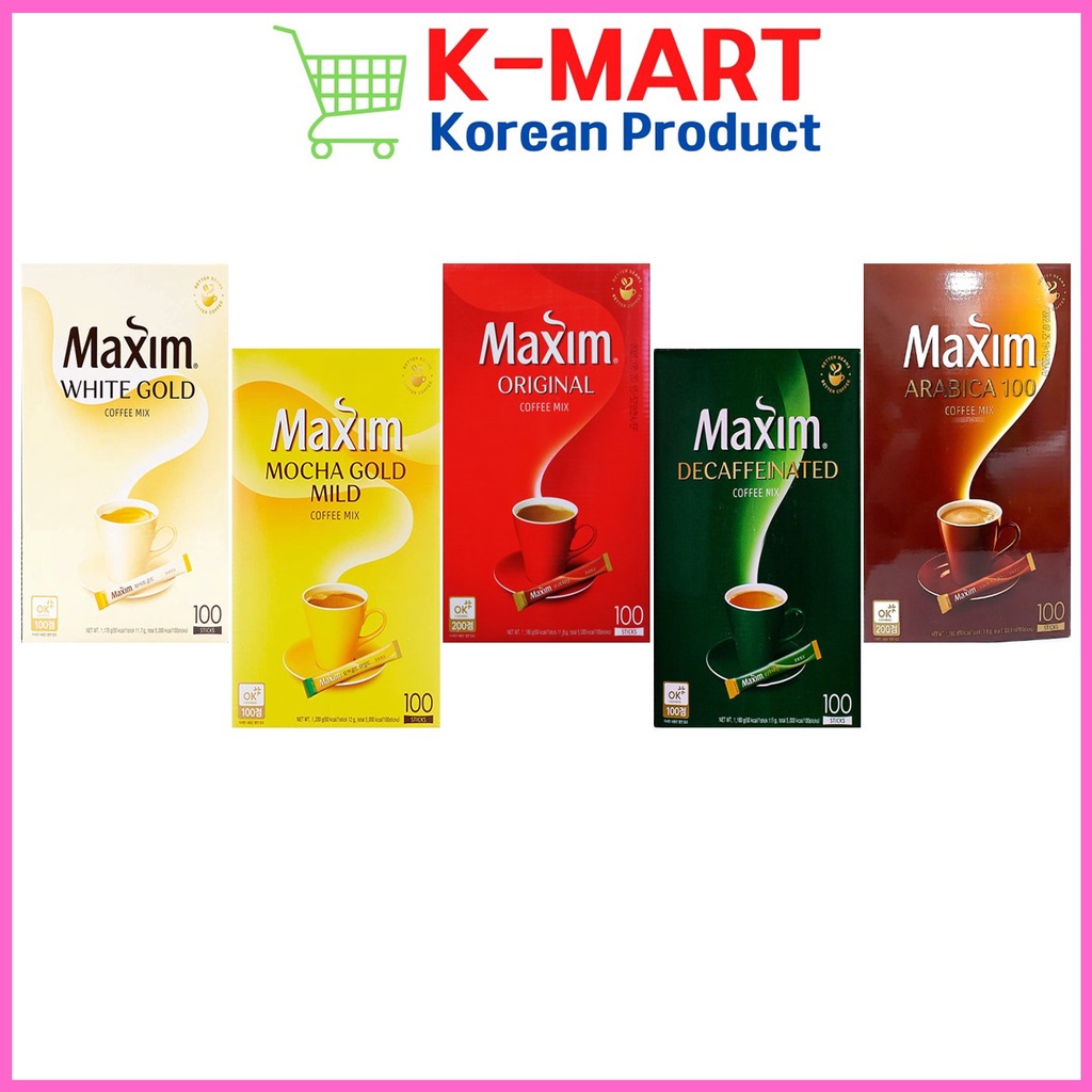 Maxim Mocha Gold Mild/White Gold/Arabica/Original/Decaffeinated Coffee