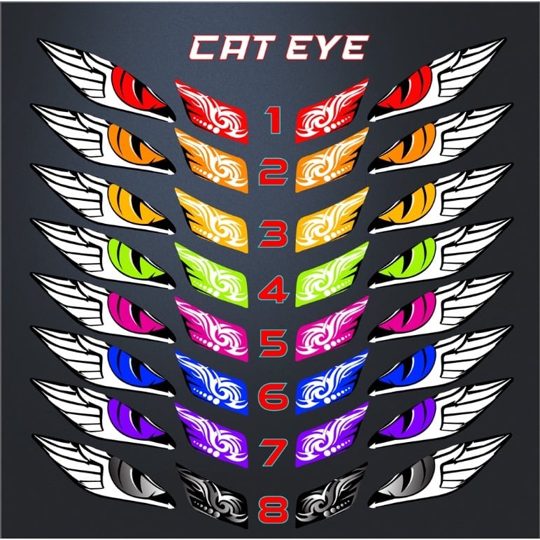 Yamaha Mio Sporty / Soulty Winker Eye Transparent Sticker | Shopee ...