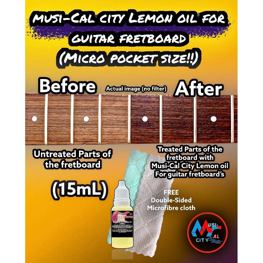 Lemon oil guitar 10/15ML fretboard guitar cleaning kit, MICRO POCKET