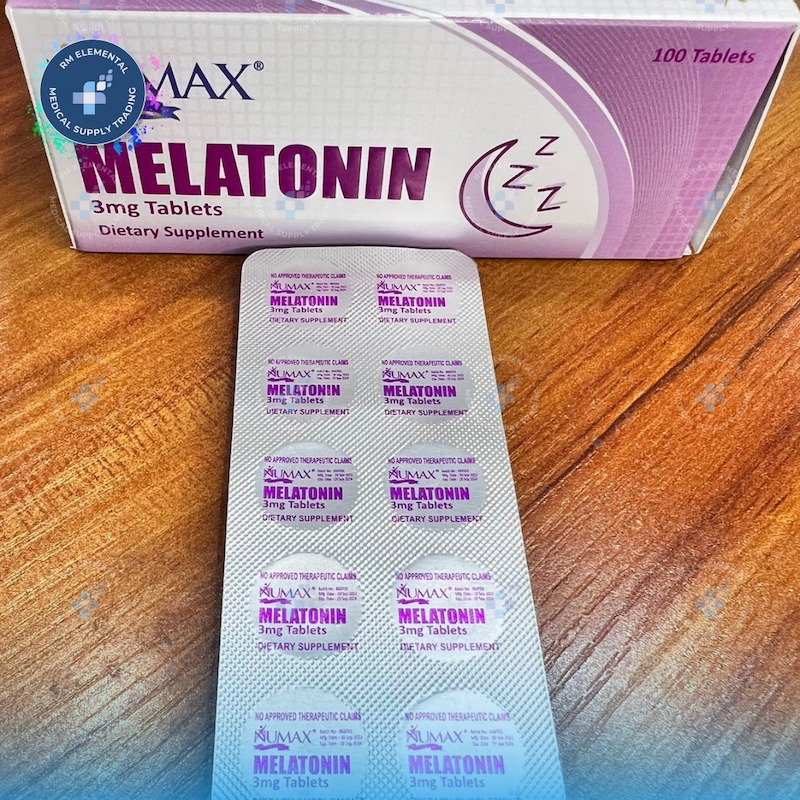 Numax MELATONIN 3mg (Sleep Support) 100 Tablet/Box | Shopee Philippines