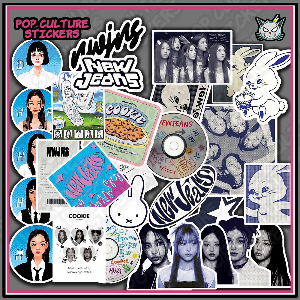 KPOP - Cute NewJeans - assorted stickers available on 2 variants (15pcs ...