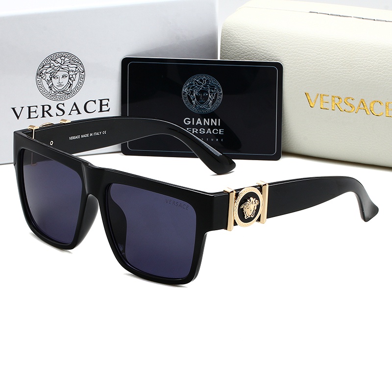 2023 VERSACE Large frame fashionable men's and women's sunglasses Large