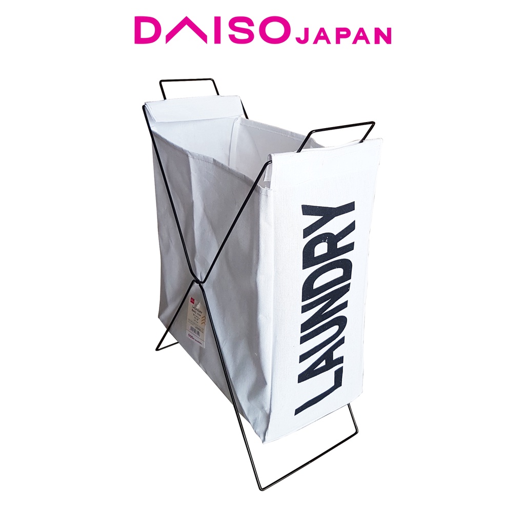 Daiso White Slim Laundry Hamper Shopee Philippines