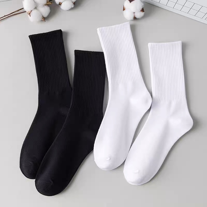 1 Pair Pure Cotton Deodorant Plain Socks Sports Sock | Shopee Philippines