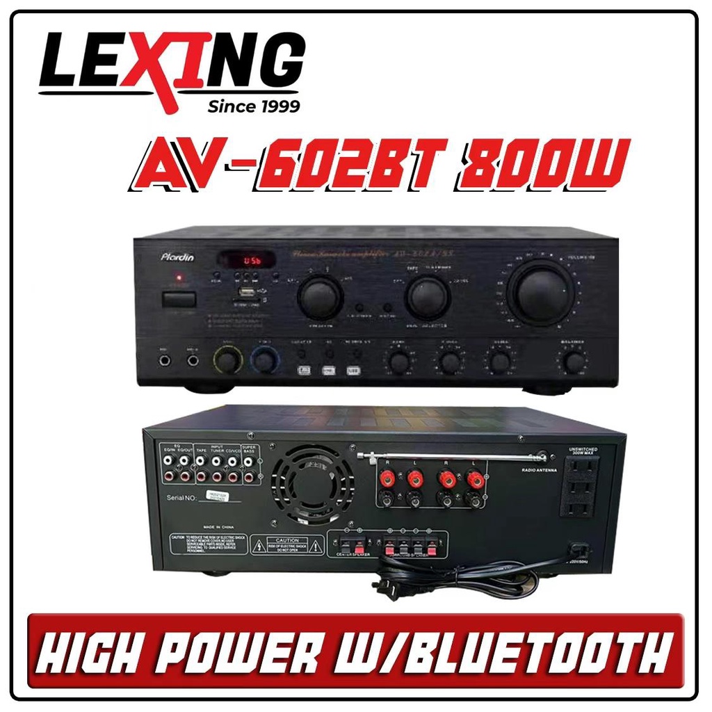 LEXING AMPLIFER ( 500W PMPO) WITH BLUETOOTH AND RADIO | Shopee Philippines