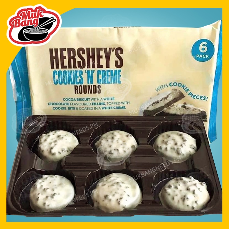 Hershey's Cookies & Cream Rounds 6 Pack 96 Grams Shopee Philippines
