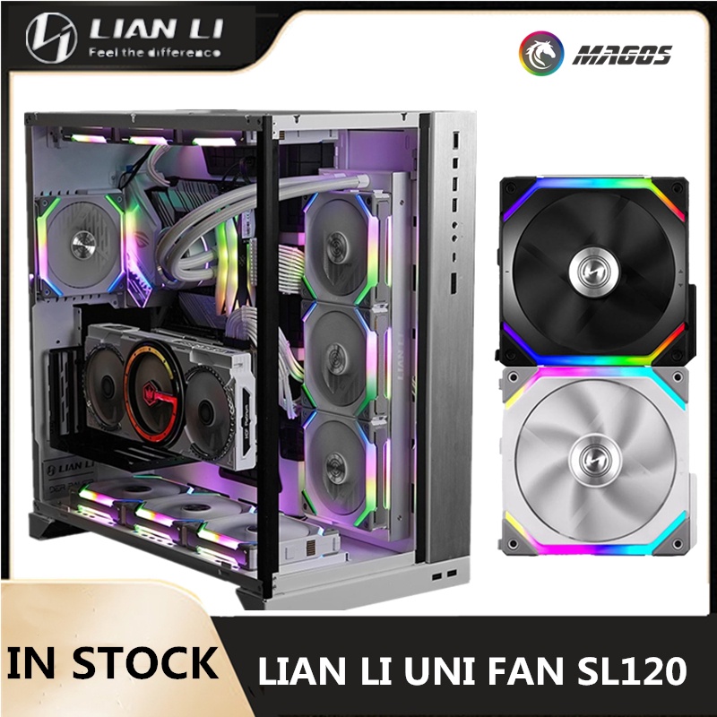 ☁ LIAN LI UNI FAN SL120, PC Case Modular RGB Fan Kit, 12cm 120/140mm ...