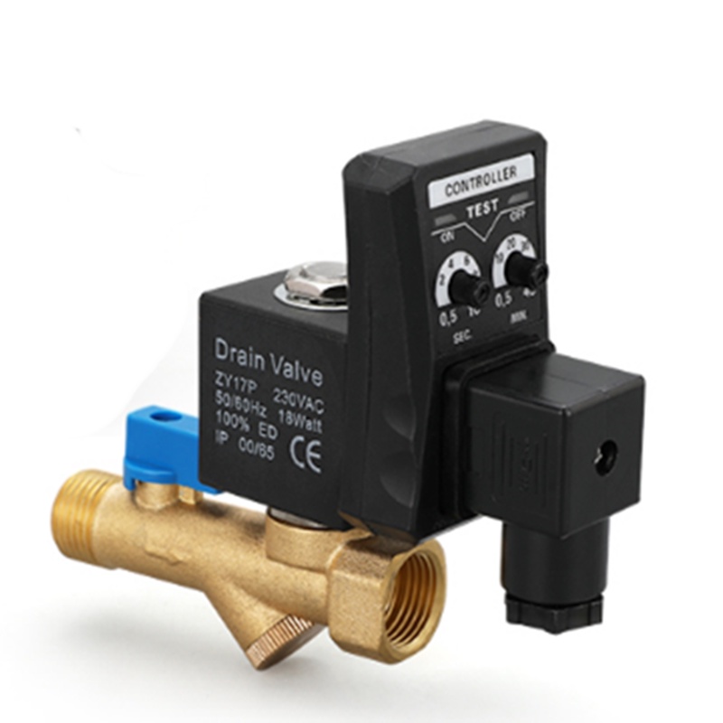 1/2"; DN15 Electric Timer Auto Water Valve Electronic Drain Solenoid