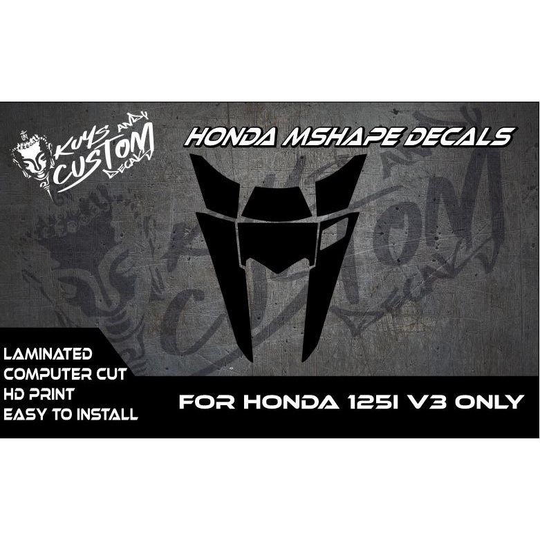 Honda Click 125i V3 Front Decals sticker Shopee Philippines