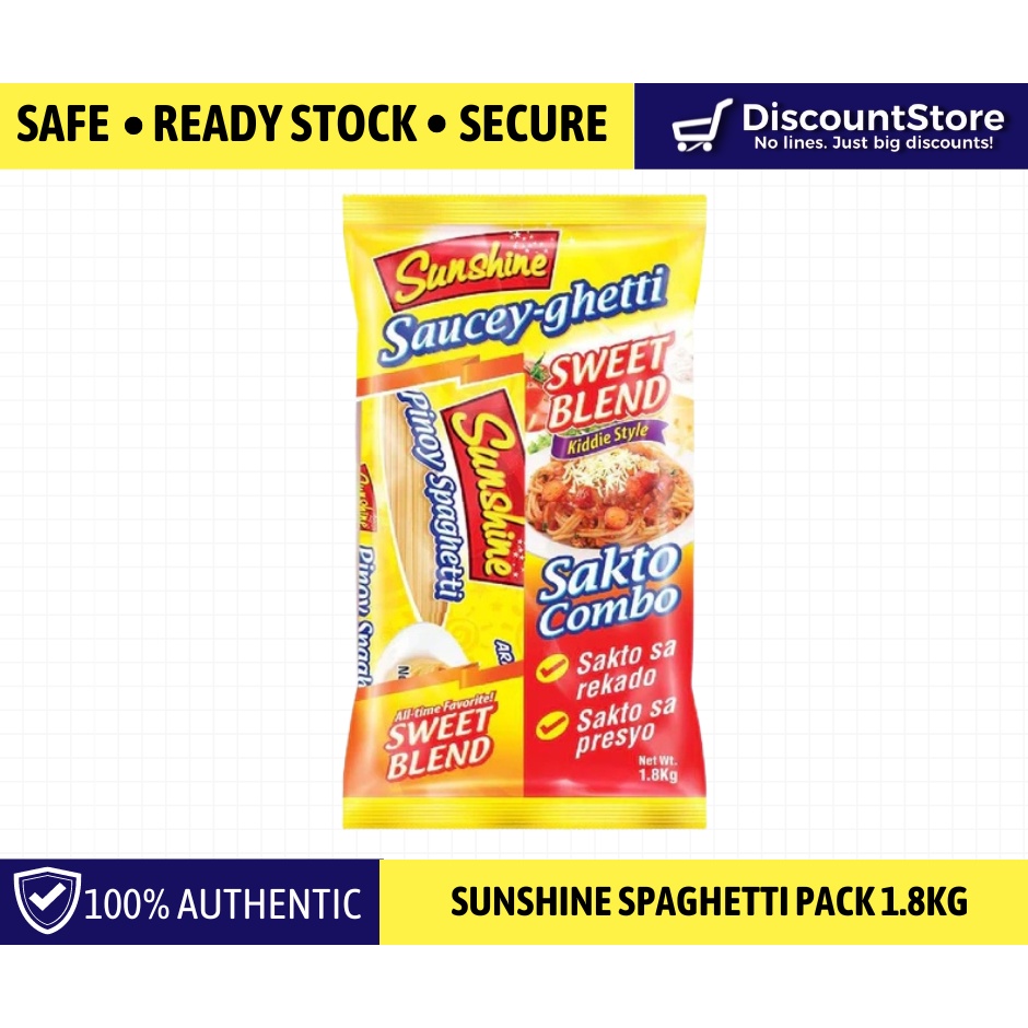 Sunshine Spaghetti Packs 1.8kg Shopee Philippines
