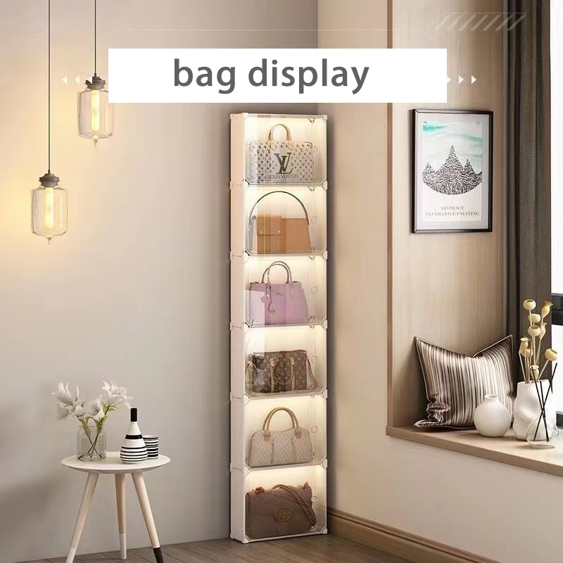 DIY Bag Storage Artifact Bookcase Free Combination Assembly