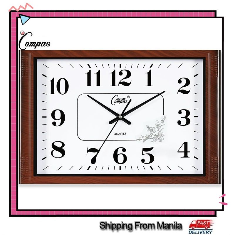 20 inch living room wall clock quiet bedroom office wall clock household quartz clock Shopee