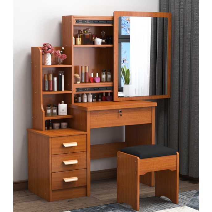 Simple Modern Dresser WITH CHAIR Household Dressing Table Density Board ...