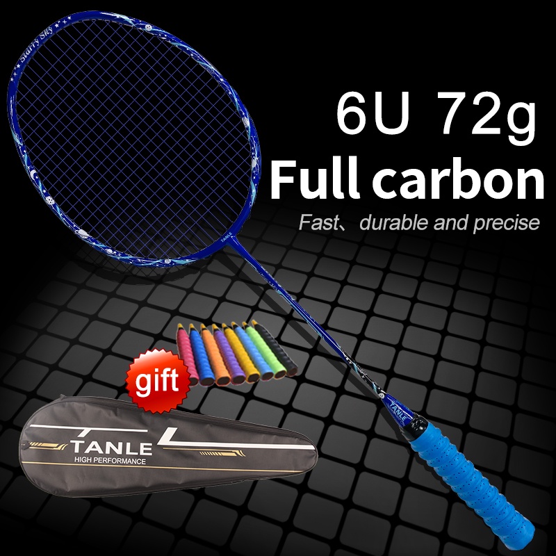 TANLE 100 allcarbon fiber badminton racket Ultralight 72g Maximum
