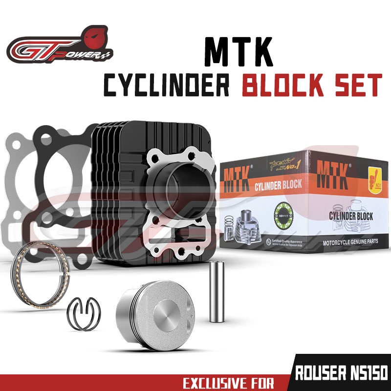 MTK Cylinder Block Set ROUSER NS150 STD Φ56MM | Shopee Philippines