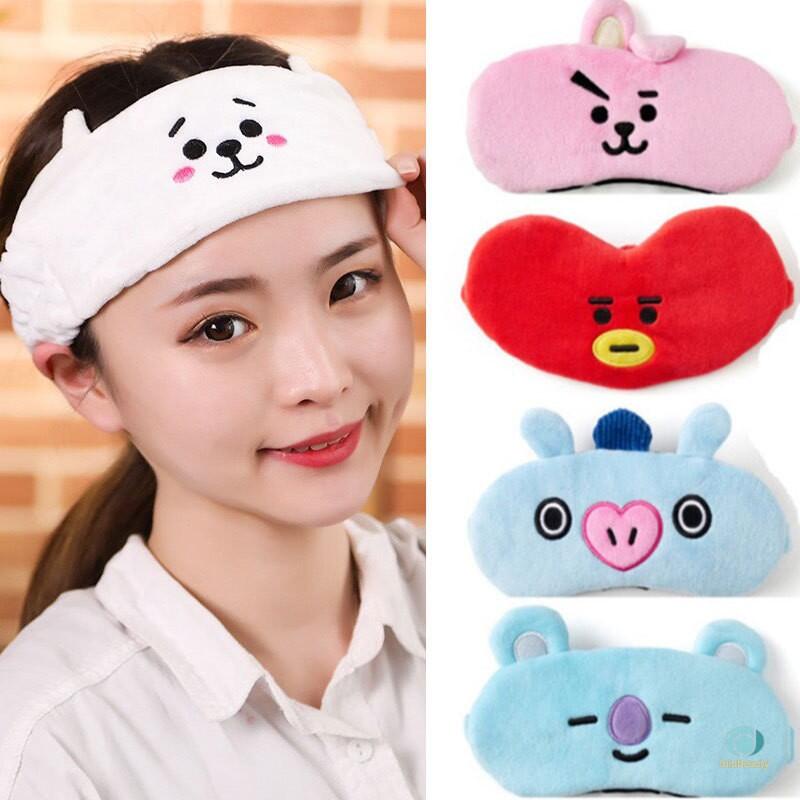 Hot Sale BTS BT21 Korean Kpop Hair Band Wash Makeup Cleansing Headband