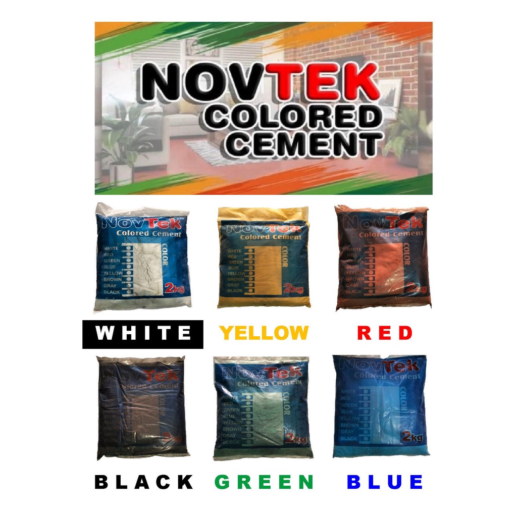 NOVTEK OR INDIA COLORED CEMENT (2KG PER PACK) Shopee Philippines