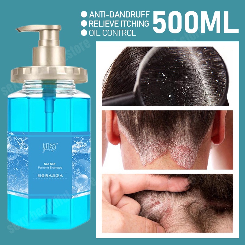 500ML Sea Salt Shampoo Oil Control Anti Dandruff Shampoo Psoriasis for