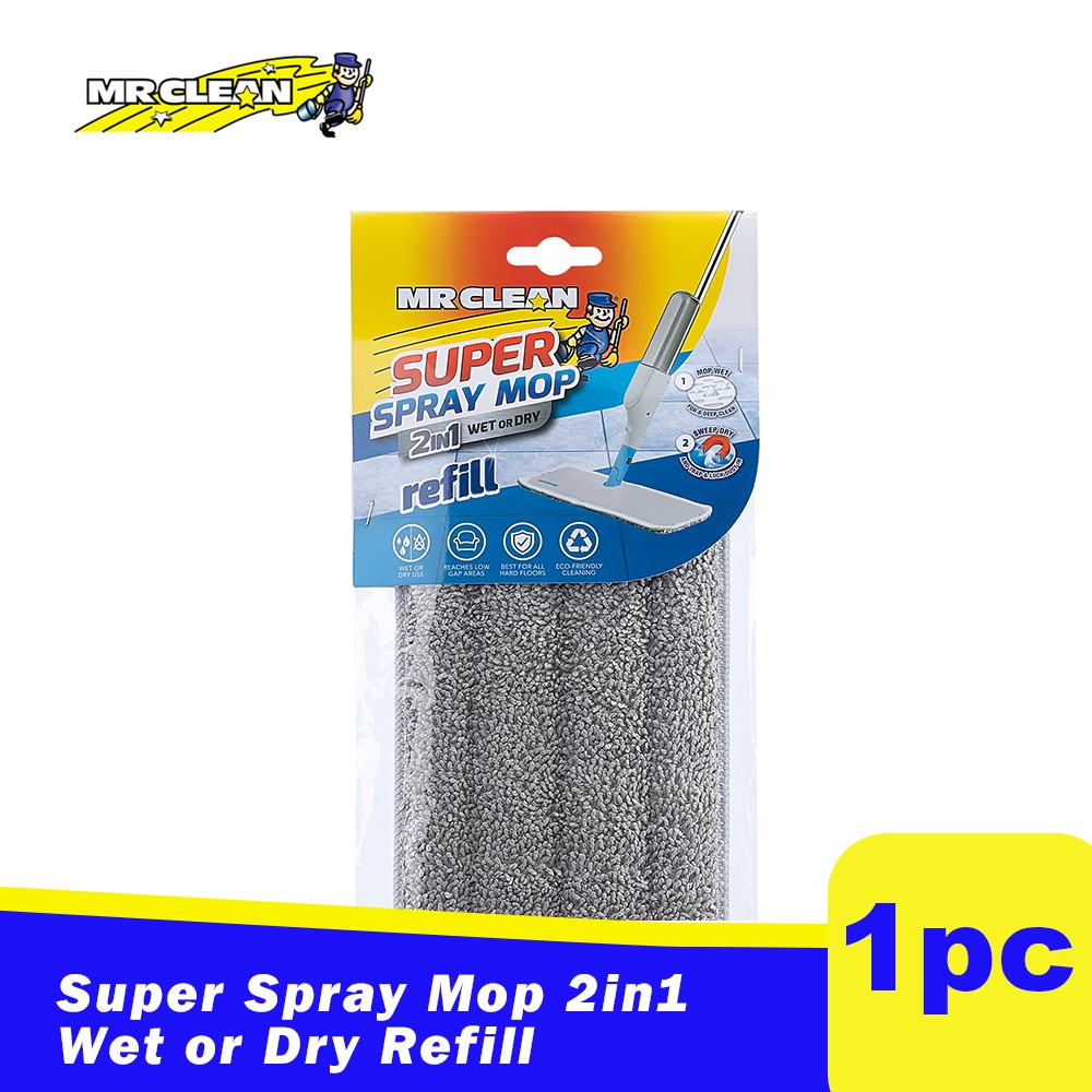 MR CLEAN Super Spray Mop 2in1 Wet or Dry Refill H64R | Shopee Philippines