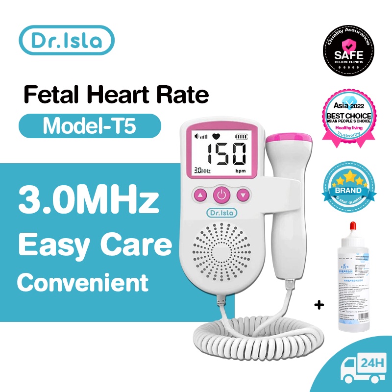 3.0mhz Doppler Fetal Heart Rate Monitor Home Pregnancy Baby Fetal