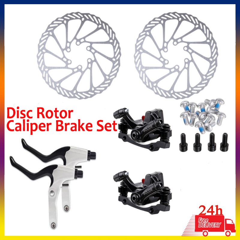 Original Mechanical Caliper Alloy 160mm Disc Rotor Caliper Brake Set for Mountain Bike MTB