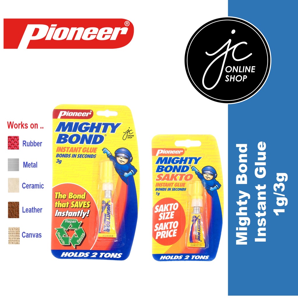 Mighty Bond Adhesive Super Glue Instant Glue (1g,3g) Sold Per pc