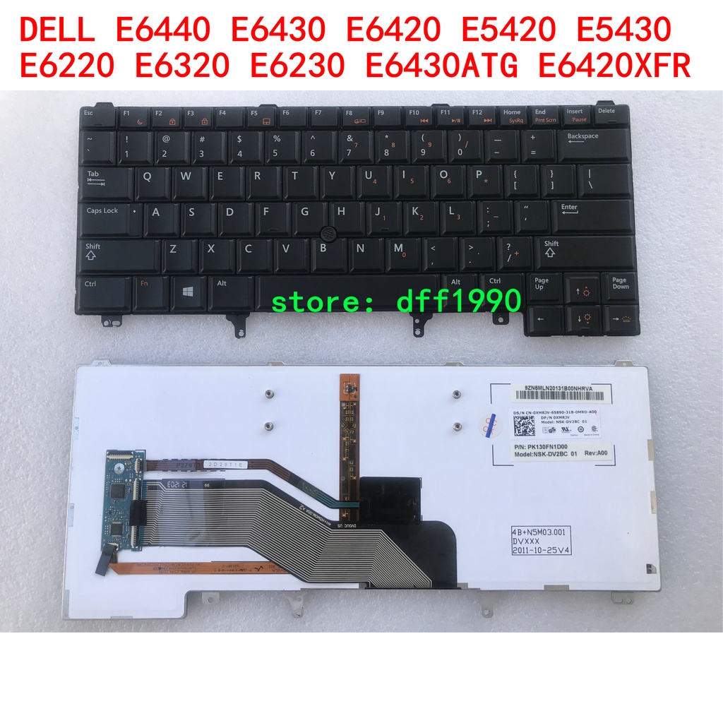 Dell E6440 E6430 E6420 E5420 E5430 E6220 E6320 E6230 E6430atg E6420xfr Keyboard Us Backlight 4957