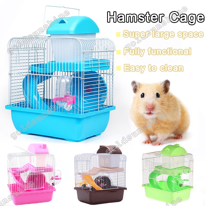 Self cleaning hamster clearance cage