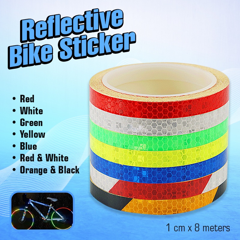 Bicycle Pvc Reflective Bike Stickers Car Sticker Safety Warning Durable ...