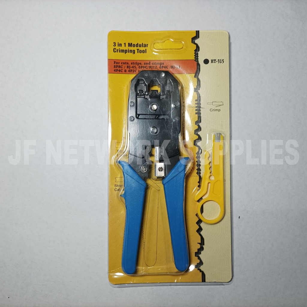 Rj45 Rj11 Rj12 3 In 1 Network Crimping Tool Shopee Philippines