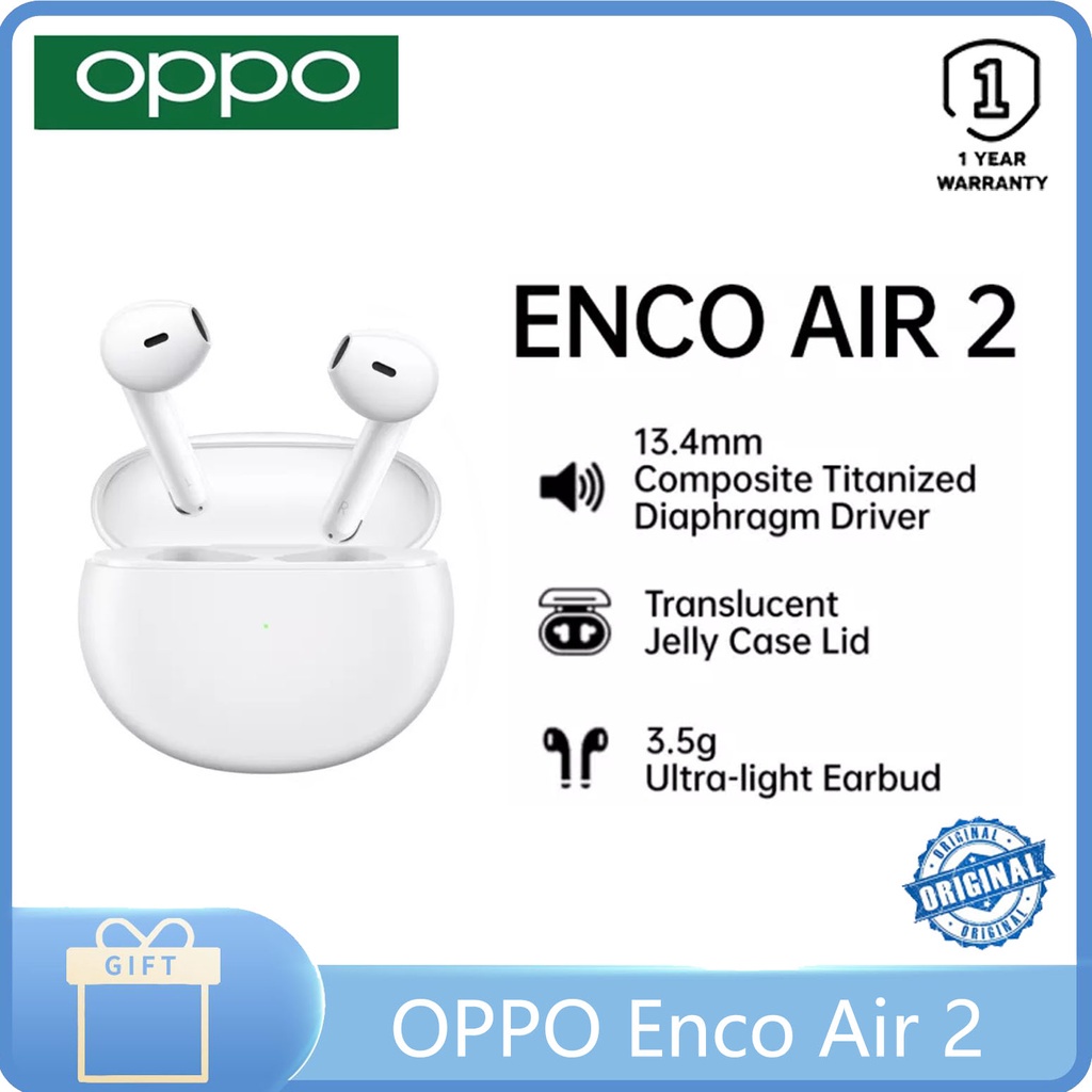 OPPO Enco Air2 Wireless Bluetooth Earbuds Noise Cancelling Microphone