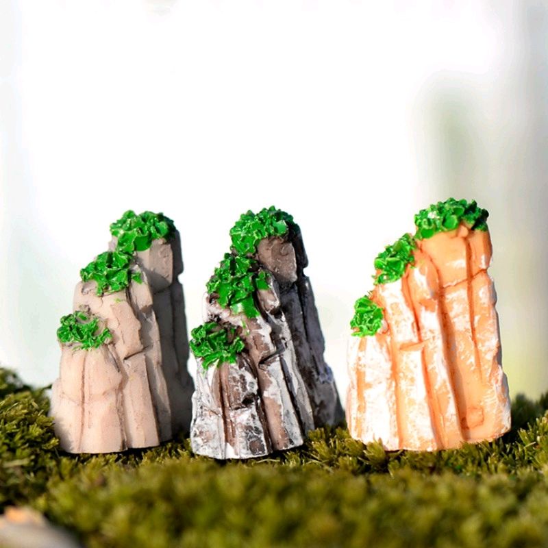 1pc Mini Rockery Fairy Garden Landscape Model Diorama Ornament ...