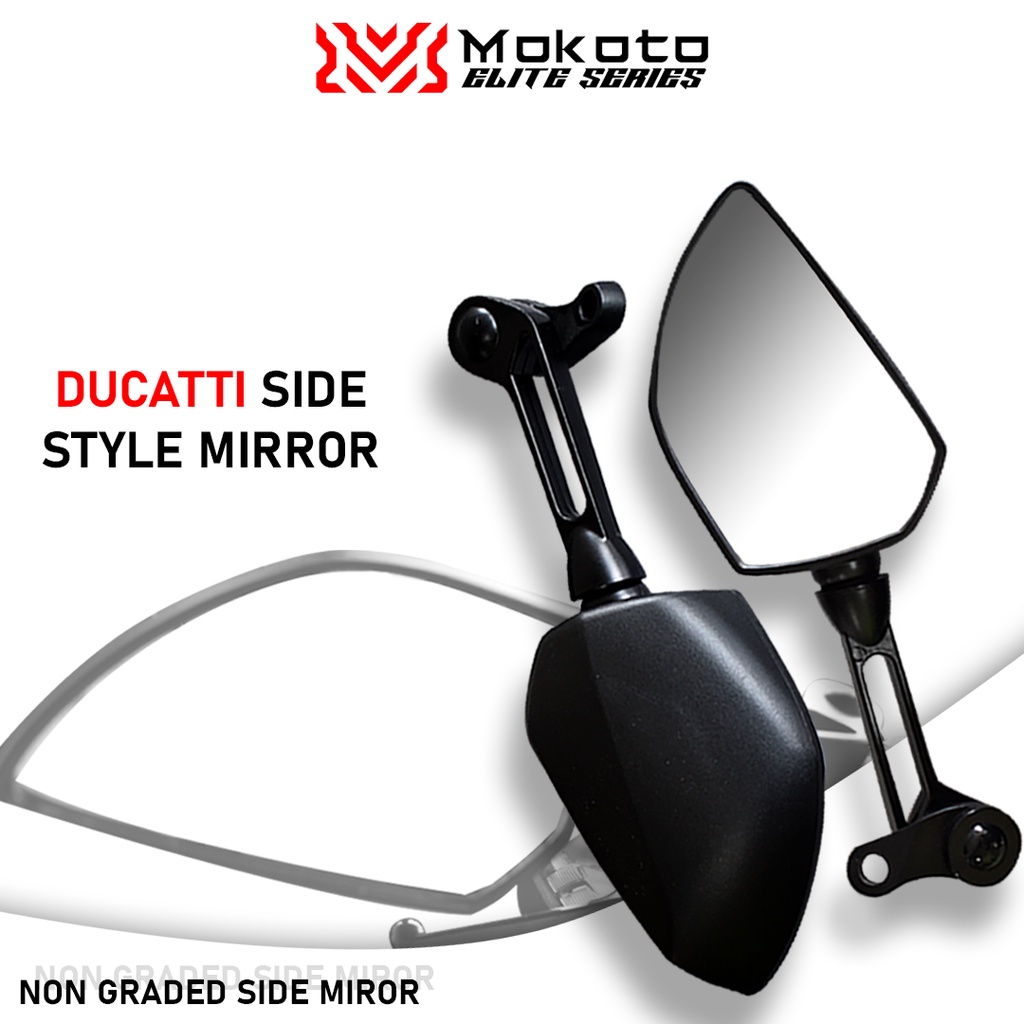 MOKOTO ELITE SERIES DUCATI SIDE MIRROR MOTOES1001 / NONE GRADED LENS
