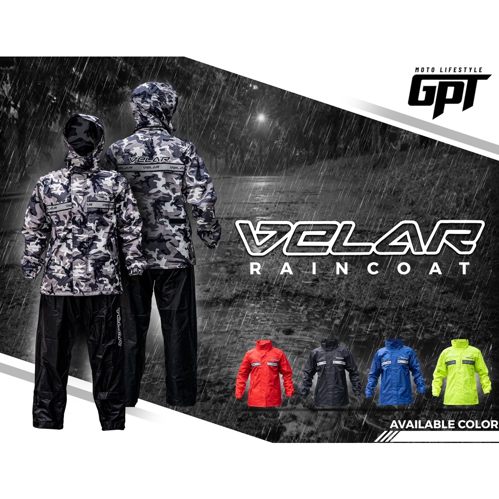 VELAR MOTORCYCLE RIDING RAINCOAT WITH PANTS Shopee Philippines