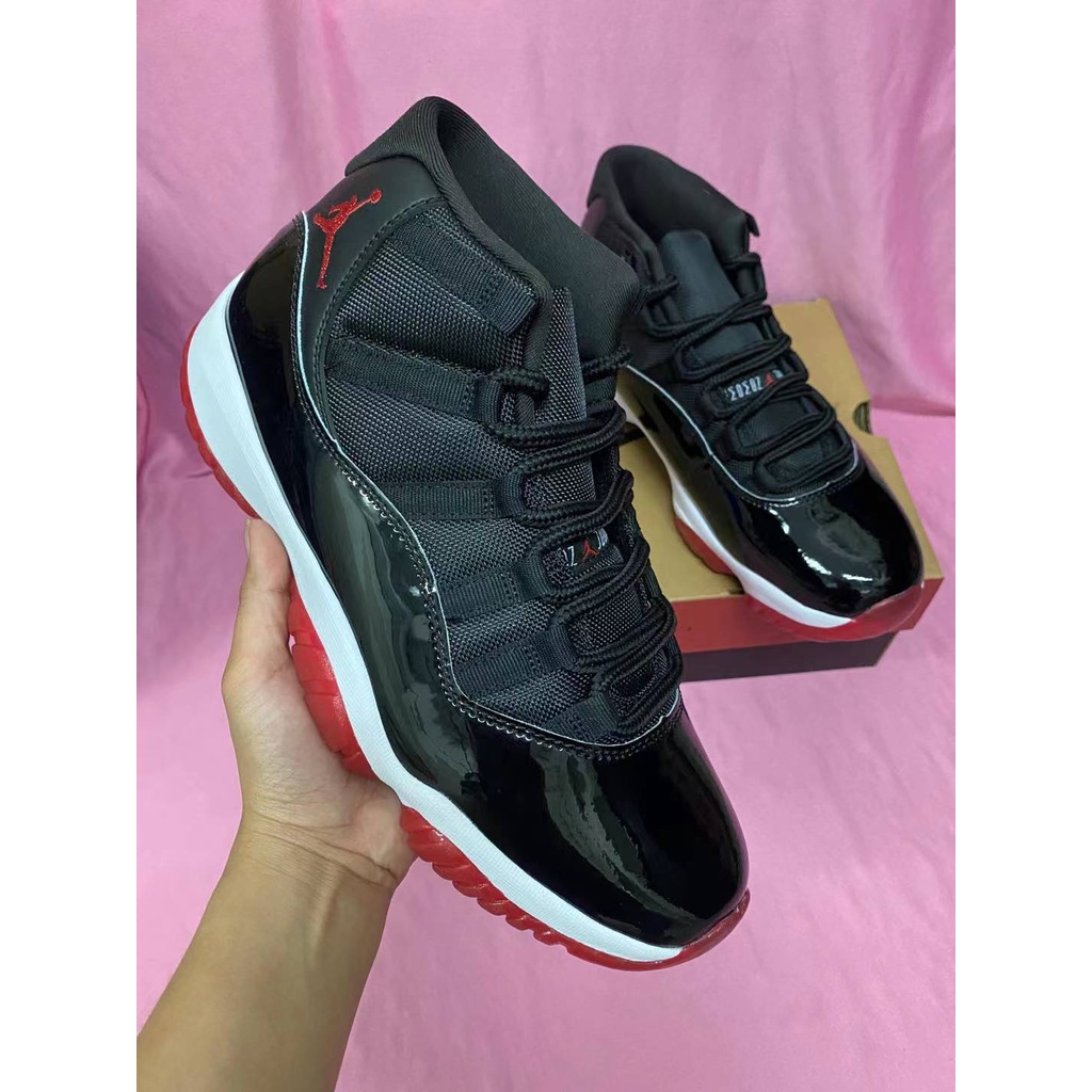 AK SPORTS UA Air J11 Bred Basketball Shoes Shopee Philippines