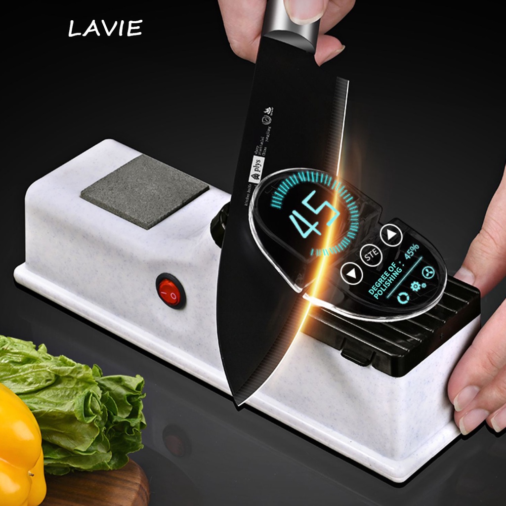 LaVie Electric Knife Sharpener Stone USB Electric Adjustable Kitchen