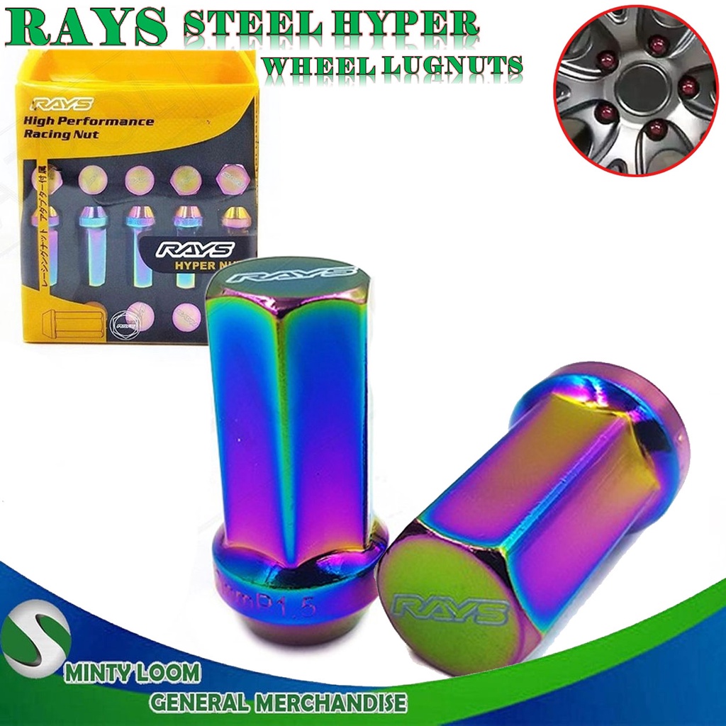 Rays Hyper Nut Steel Lug Nut 12Mm X 15Mm 20 Pcs