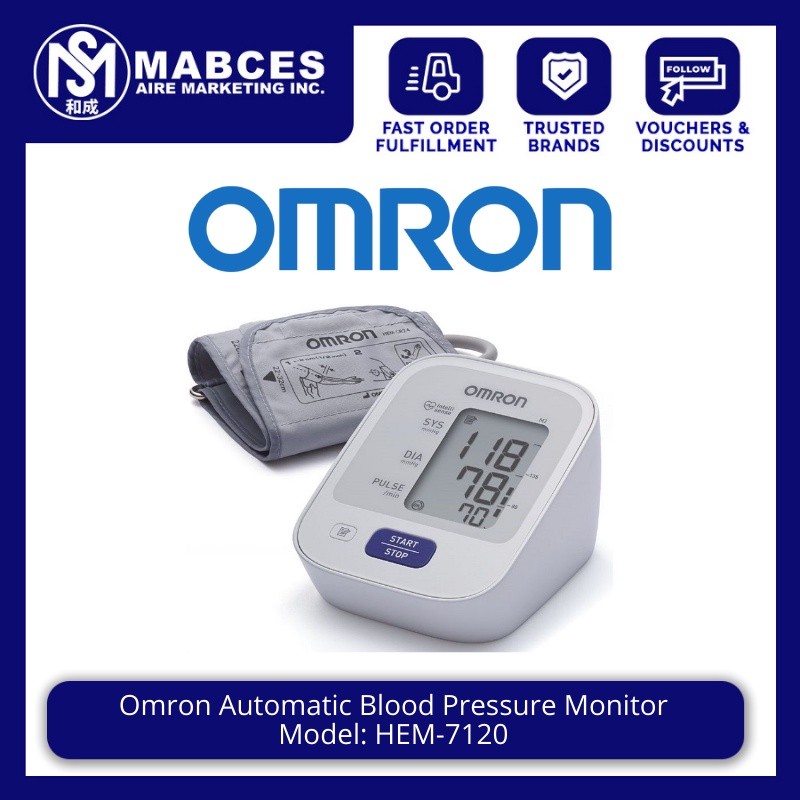  Omron M2 Hem-7120 Basic Automatic Upper Arm Blood