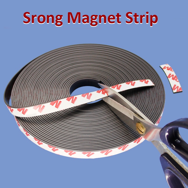 FLEXIBLE RUBBER STRIP & SHEETS Ferrite with 3M Adhesive Tape 25mm, 10mm, A4, 4R