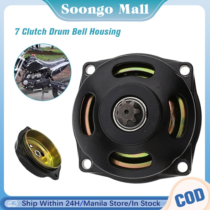 25H 7T Clutch Transmission Clutch Drum Bell Housing For 47cc 49cc