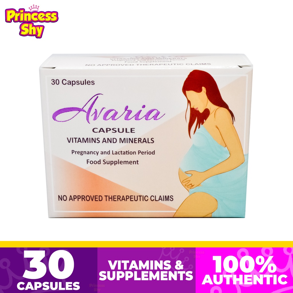 Avaria Prenatal Vitamins 30 capsules Pregnancy & Lactation Food